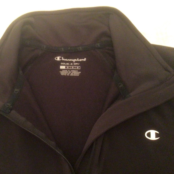 Champion black yoga 3/4 zip pullover - Picture 3 of 5